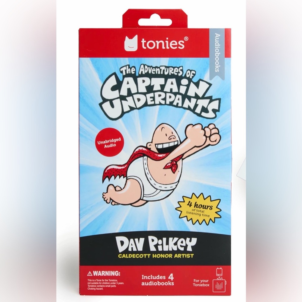 Captain Underpants 4 Pack Tonies